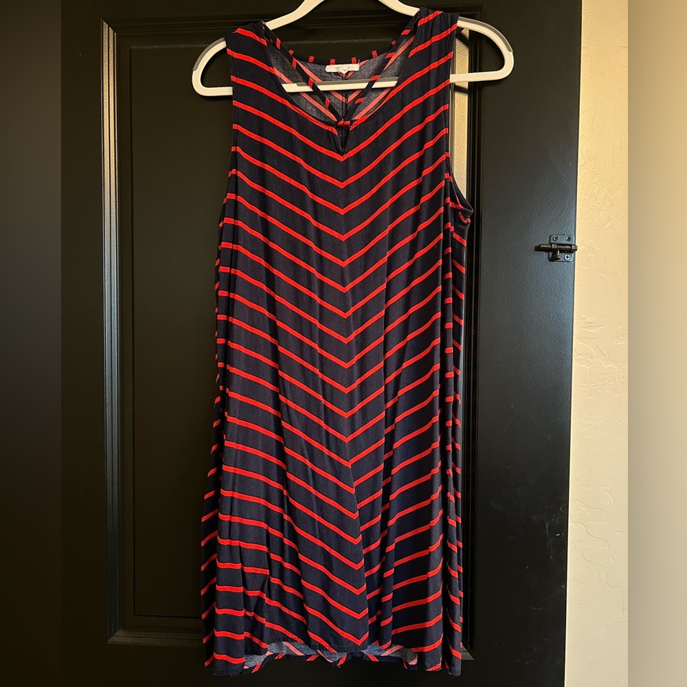 Maurice’s Red & Navy Swing Dress - Size L